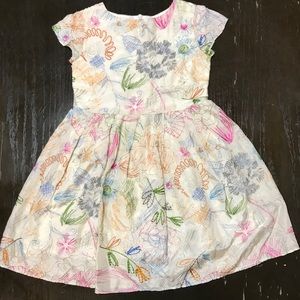 CHARABIA Silk embroidered dress.